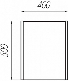 Акватон Тумба Брук 40 с дверцей, дуб латте – фотография-4